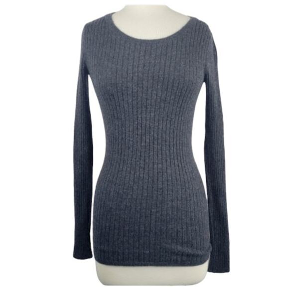 The Cashmere Project Ribbed Sweater Grey Size XS - Picture 1 of 6